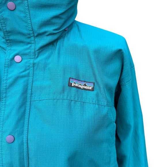Vintage Patagonia Men's‎ Glade Runner Jacket Style 83122 Teal Blue Hooded Size S - Picture 5 of 14